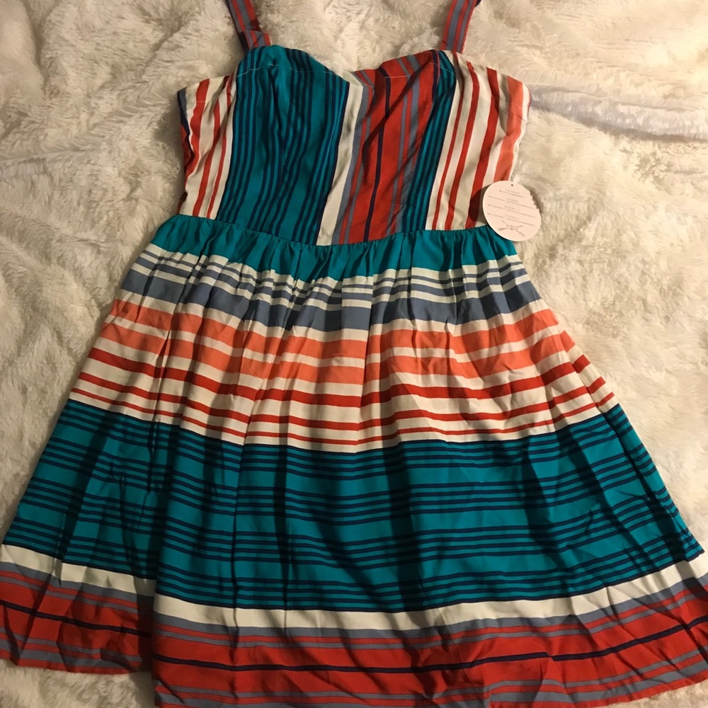 Gypsies & Moondust Retro Striped Dress